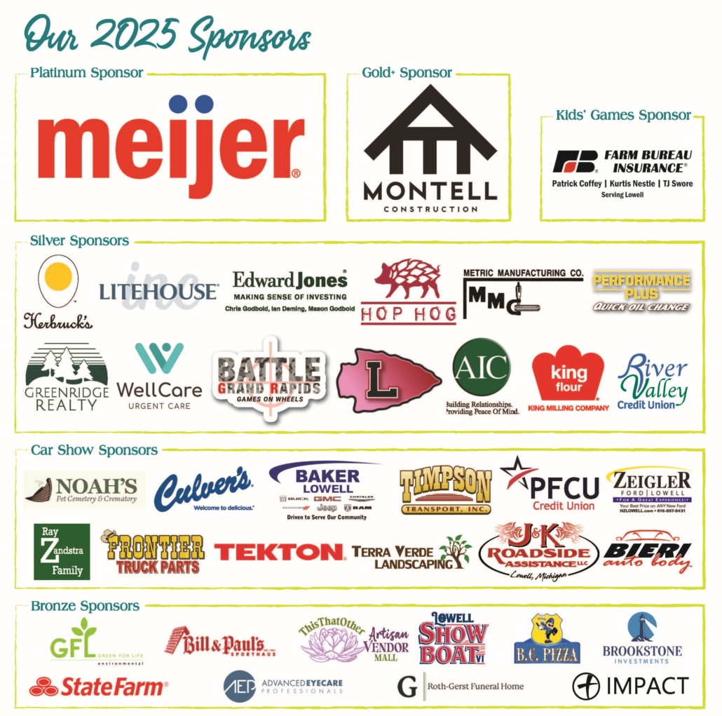 2025 Riverwalk Festival Schedule - Sponsors